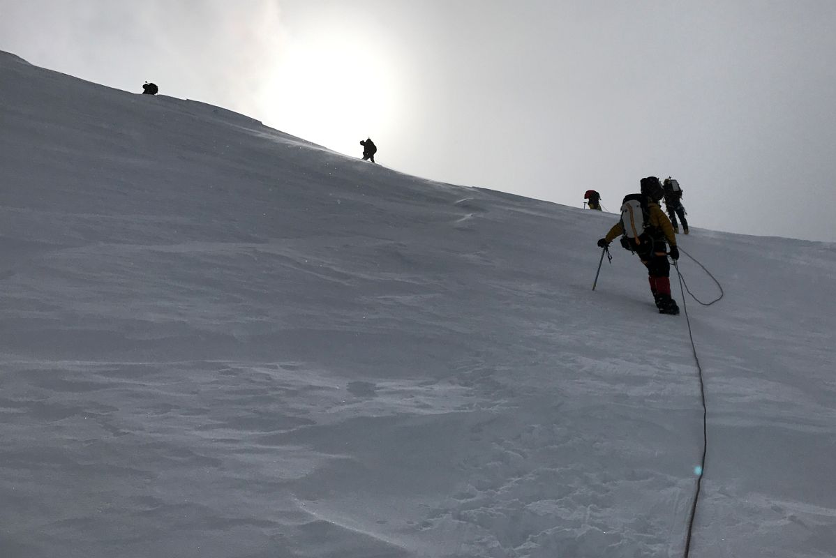 09D The Final Steep Climb To The Col On Knutsen Peak Where Some Of Us Turned Around On Day 4 At Mount Vinson Low Camp